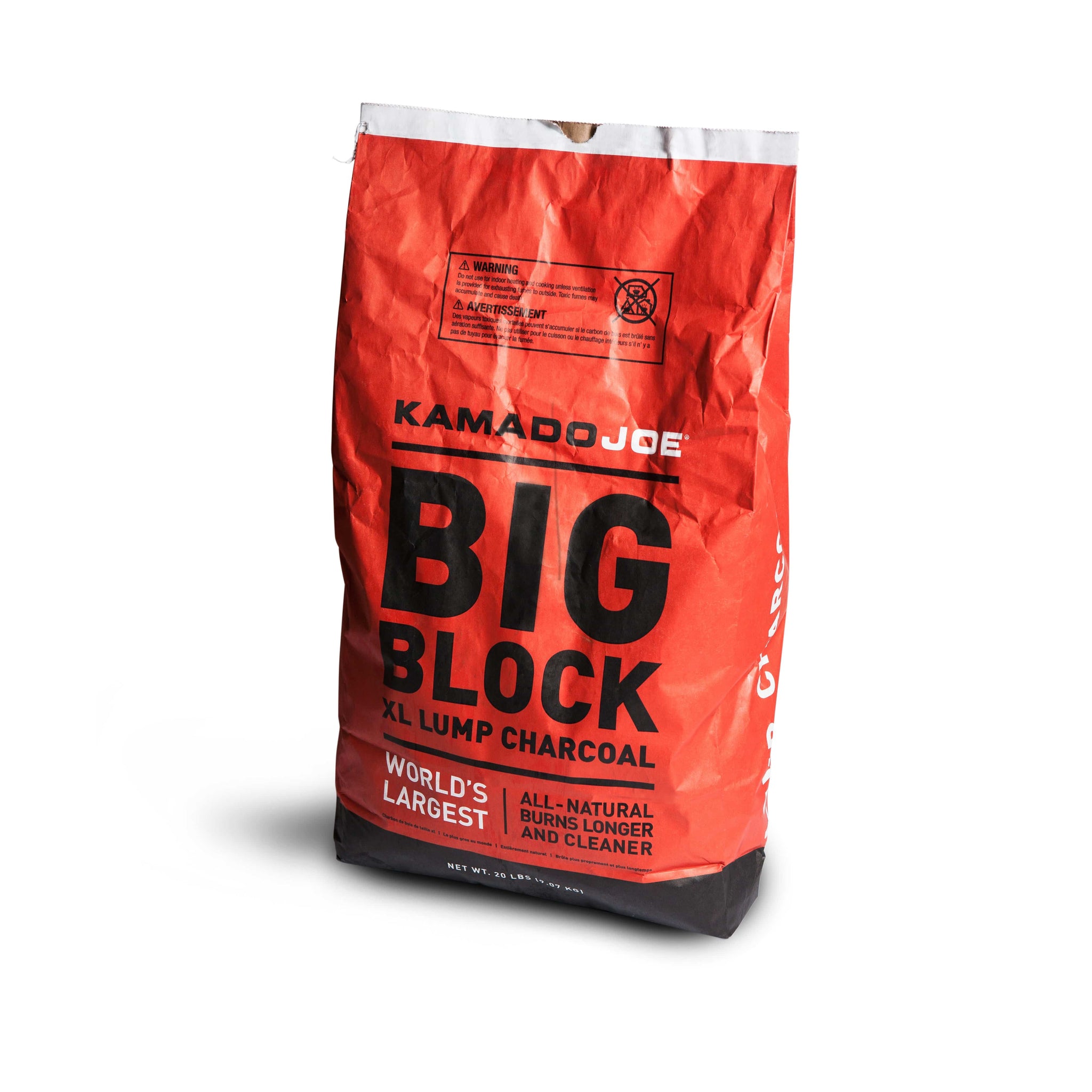 Kamado Joe Kamado Joe 100% Natural Big Block XL Lump Charcoal (20lb Bag) KJ-CHAR Accessory Charcoal 811738021225