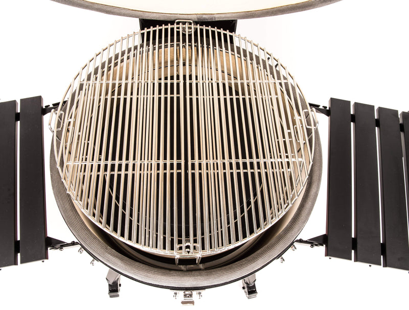 Kamado Joe Kamado Joe Big Joe III 24" Ceramic Charcoal Grill & Smoker with Cart & Wheels KJ15041021 Charcoal / Red KJ15041021 Freestanding Kamado Grill 811738027203