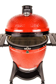 Kamado Joe Kamado Joe Big Joe III 24" Ceramic Charcoal Grill & Smoker with Cart & Wheels KJ15041021 Charcoal / Red KJ15041021 Freestanding Kamado Grill 811738027203