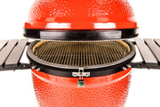 Kamado Joe Kamado Joe Big Joe III 24" Ceramic Charcoal Grill & Smoker with Cart & Wheels KJ15041021 Charcoal / Red KJ15041021 Freestanding Kamado Grill 811738027203