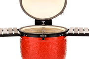 Kamado Joe Kamado Joe Big Joe III 24" Ceramic Charcoal Grill & Smoker with Cart & Wheels KJ15041021 Charcoal / Red KJ15041021 Freestanding Kamado Grill 811738027203