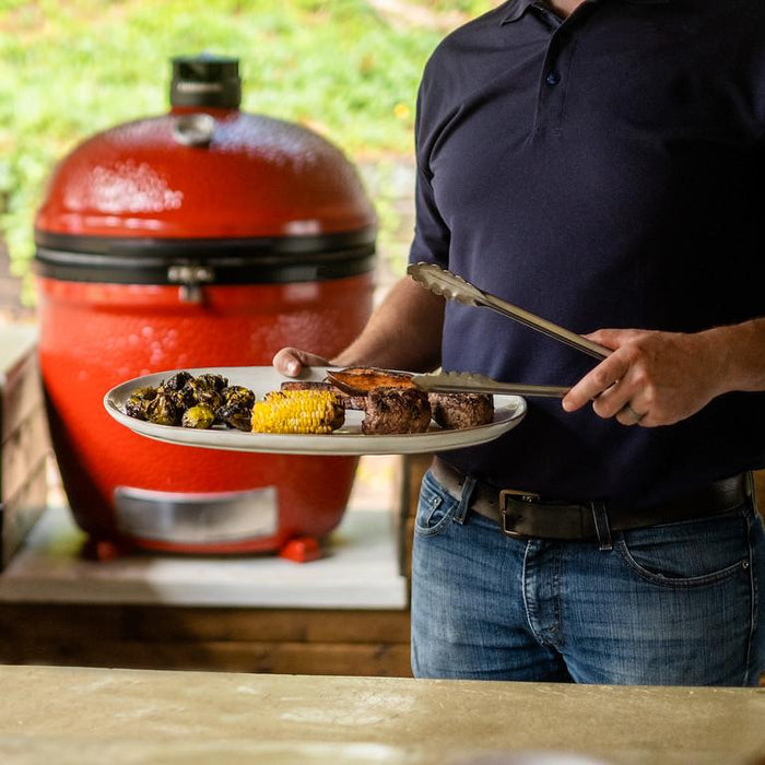 Kamado Joe Kamado Joe Big Joe III 24" Standalone Ceramic Charcoal Grill & Smoker KJ15040821 Charcoal / Red KJ15040821 Freestanding Kamado Grill 811738027180