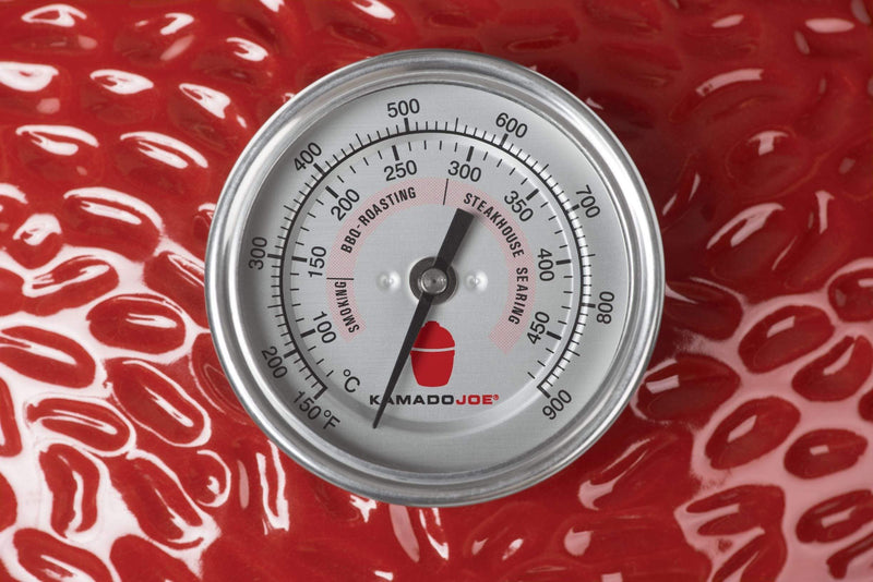 Kamado Joe Kamado Joe Classic II 18" Ceramic Charcoal Grill & Smoker with Cart & Wheels KJ23RHC Charcoal / Red KJ23RHC Freestanding Kamado Grill 811738021447