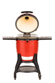 Kamado Joe Kamado Joe Classic Joe III 18" Ceramic Charcoal Grill & Smoker with Cart & Wheels KJ15040921 Charcoal / Red KJ15040921 Freestanding Kamado Grill 811738027197