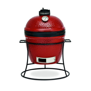Kamado Joe Jr. Ceramic Charcoal Grill & Smoker with Cast Iron Stand KJ13RH