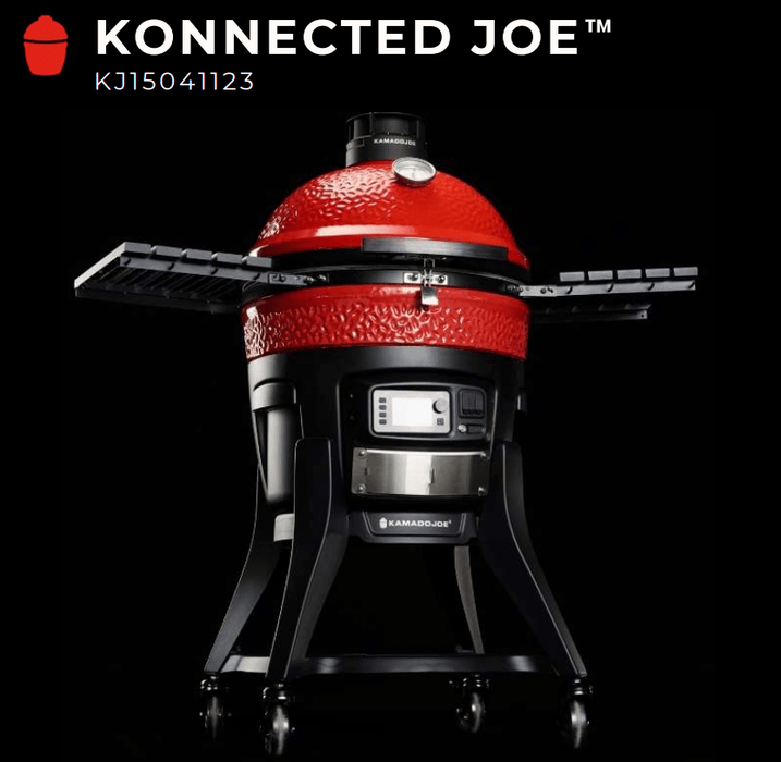 Kamado Joe Kamado Joe Konnected Joe Digital Ceramic Charcoal Grill & Smoker with WIFI Control KJ15041123 Red / Charcoal KJ15041123 Freestanding Kamado Grill 811738027487
