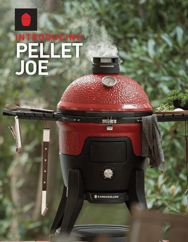 Kamado Joe Kamado Joe Pellet Joe Ceramic Grill & Smoker Pellet / Red KJ15260020 Freestanding Pellet Grill 811738026954