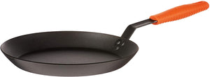 Lodge Carbon Steel Seasoned Skillet 12" w/ Silicone Handle Holder