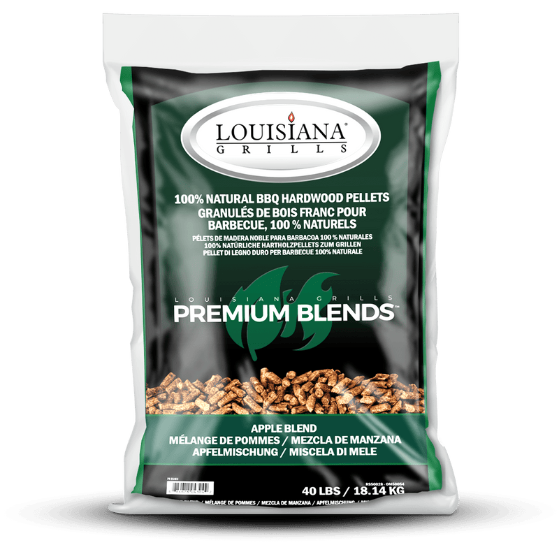 Louisiana Grills Louisiana Grills Apple Blend Wood Pellets (40lbs) 55403 Accessory Smoker Wood Chip & Chunk 684678043042