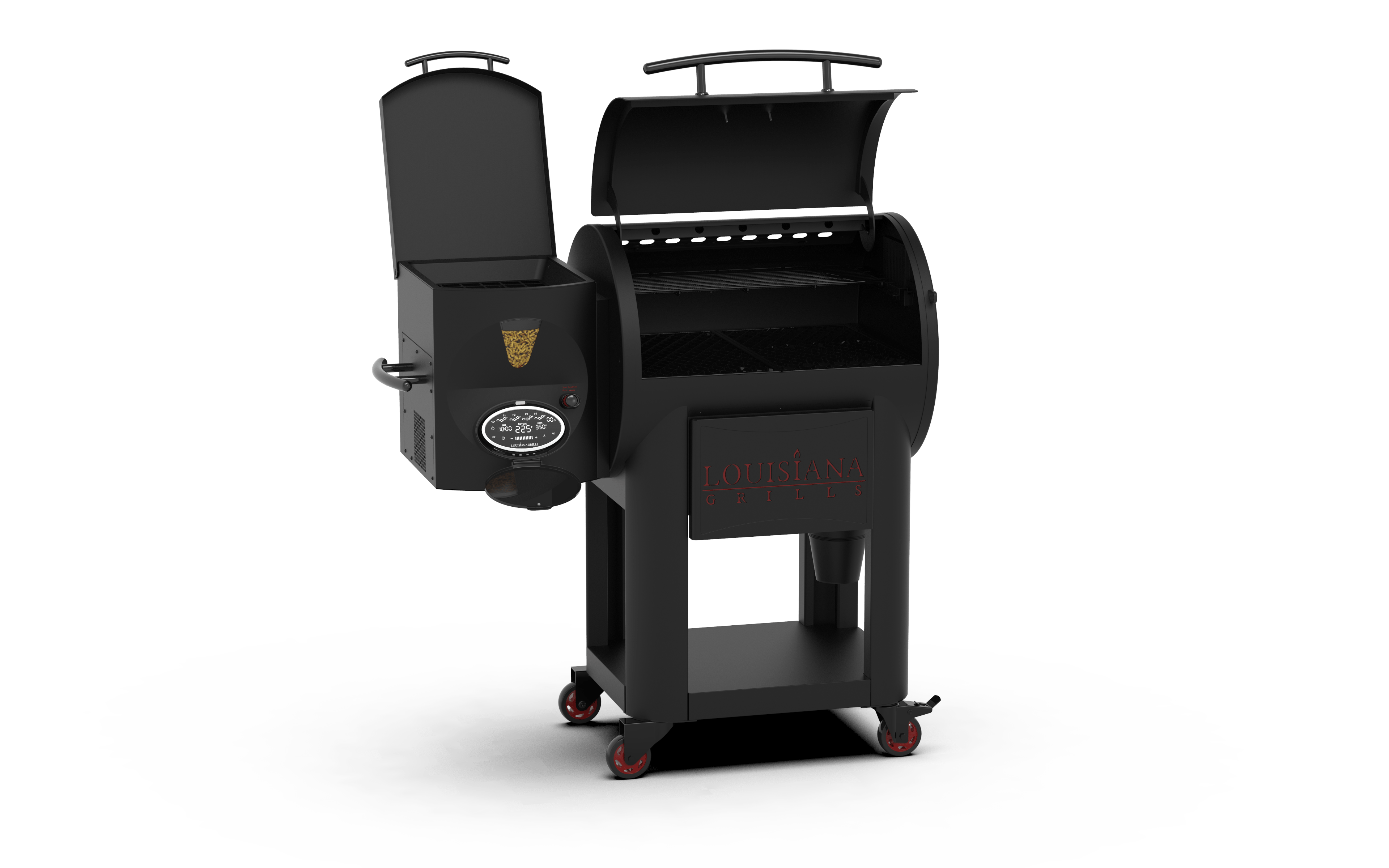 Louisiana Grills Louisiana Grills Founders Premier 800 Pellet Grill & Smoker w/ WIFI Control Pellet / Black 10677 Freestanding Pellet Grill 684678106778