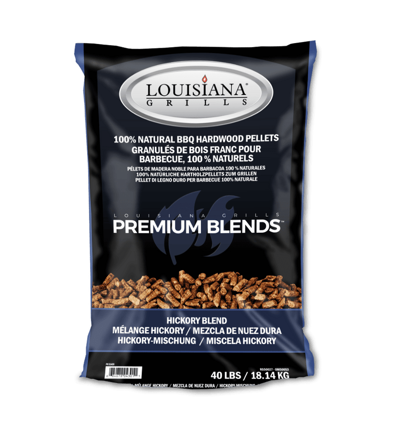 Louisiana Grills Louisiana Grills Hickory Blend Wood Pellets (40lbs) 55406 Accessory Smoker Wood Chip & Chunk 684678043011