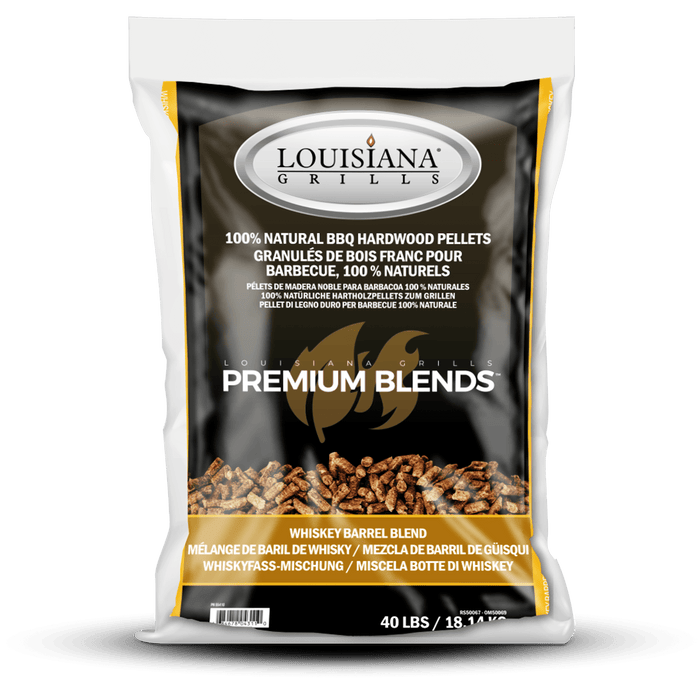 Louisiana Grills Louisiana Grills Whiskey Barrel Blend Wood Pellets (40lbs) 55410 Accessory Smoker Wood Chip & Chunk 684678043110