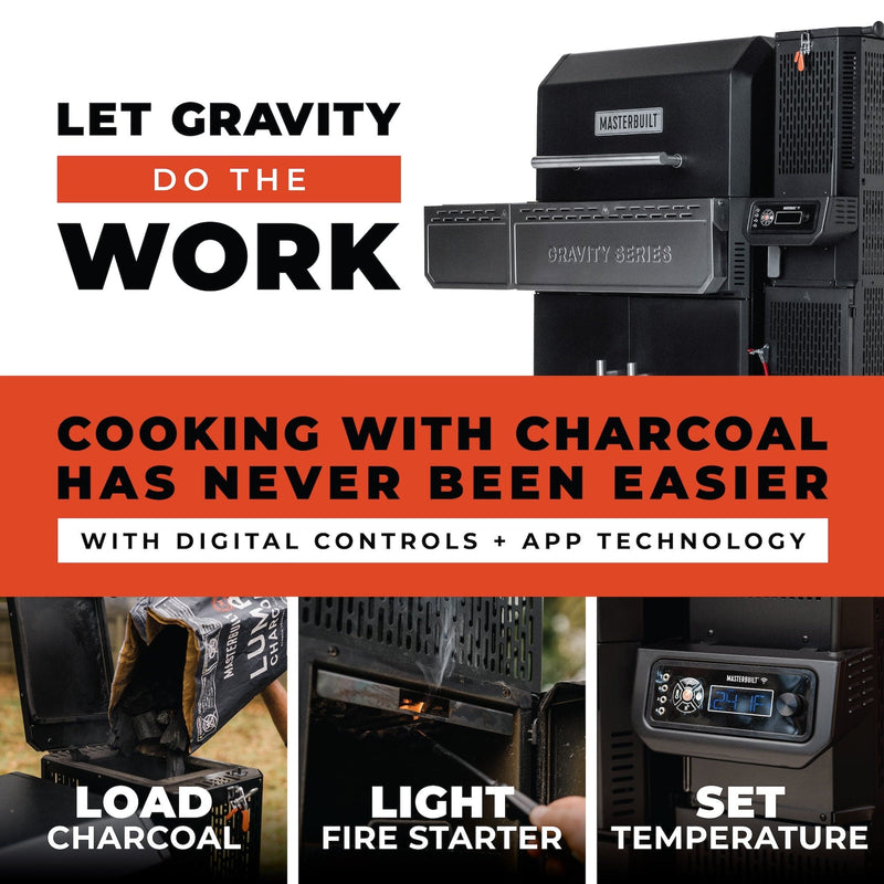 Masterbuilt Masterbuilt Gravity Series 1150 Digital Charcoal Grill and Smoker MB20041525 Charcoal / Black MB20041525 Charcoal Grill & Smoker 094428286030