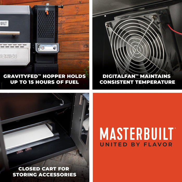 Masterbuilt Masterbuilt Gravity Series 1150 Digital Charcoal Grill and Smoker MB20041525 Charcoal / Black MB20041525 Charcoal Grill & Smoker 094428286030