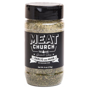 Meat Church Meat Church BBQ Rub & Seasoning - Gourmet Garlic & Herb 6oz MCGARLIC Sauce & Rub
