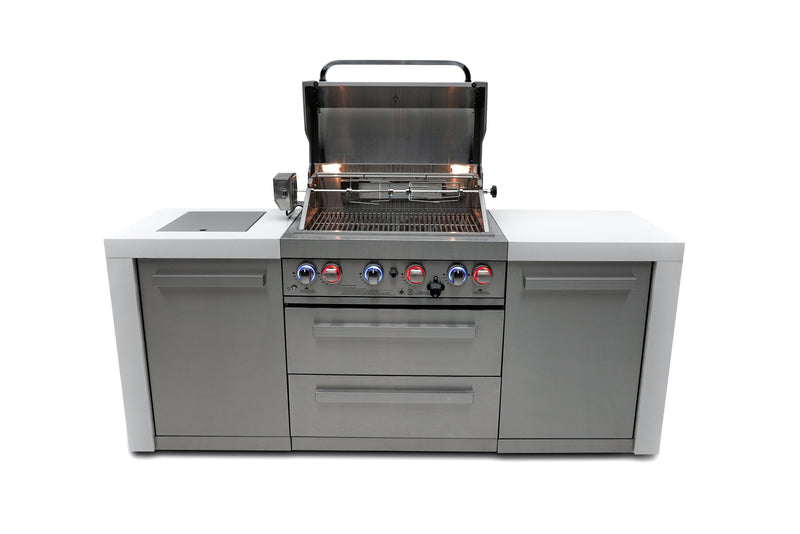 Mont Alpi Mont Alpi 400 Deluxe Island MAi400-D Outdoor Kitchen Pre-Built Bundle 027829404871