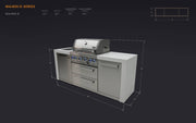 Mont Alpi Mont Alpi 400 Deluxe Island MAi400-D Outdoor Kitchen Pre-Built Bundle 027829404871