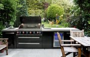 Mont Alpi Mont Alpi 805 Black Stainless Steel Island with a Beverage center MAi805-BSSBEV Outdoor Kitchen Pre-Built Bundle 689771009025