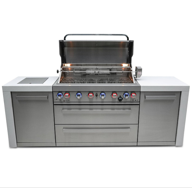 Mont Alpi Mont Alpi 805 Deluxe Island MAi805-D Outdoor Kitchen Pre-Built Bundle