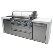 Mont Alpi Mont Alpi 805 Deluxe Island MAi805-D Outdoor Kitchen Pre-Built Bundle
