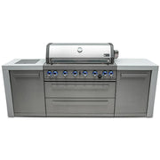 Mont Alpi Mont Alpi 805 Deluxe Island MAi805-D Outdoor Kitchen Pre-Built Bundle