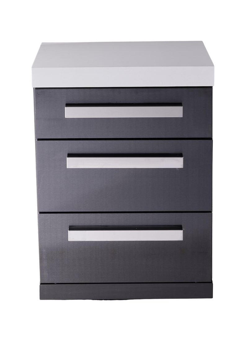 Mont Alpi Mont Alpi Black Series 3 Drawer Cabinet Module MA-DR-BSS Outdoor Kitchen Cabinets 727252547670