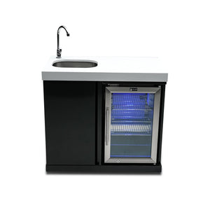 Mont Alpi Black Stainless Steel Beverage Center