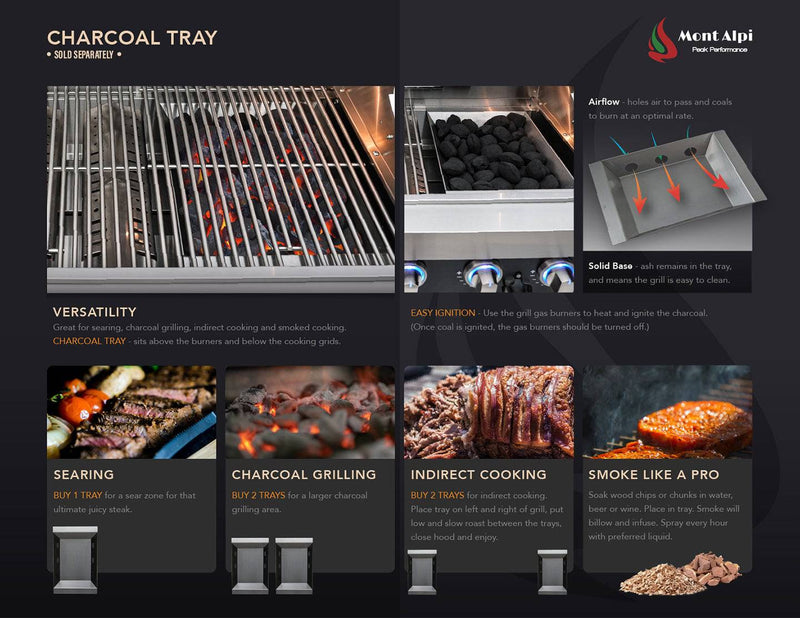 Mont Alpi Mont Alpi Charcoal Tray MACT Accessory Charcoal Tray 655255082853