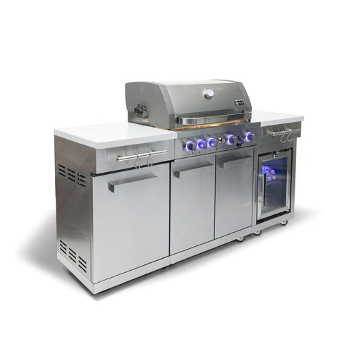 Mont Alpi Mont Alpi Compact Island with Refrigerator MA-957FCRS Outdoor Kitchen Pre-Built Bundle