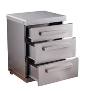 Mont Alpi Mont Alpi Stainless Series 3 Drawer Cabinet Module MA-DR-SS