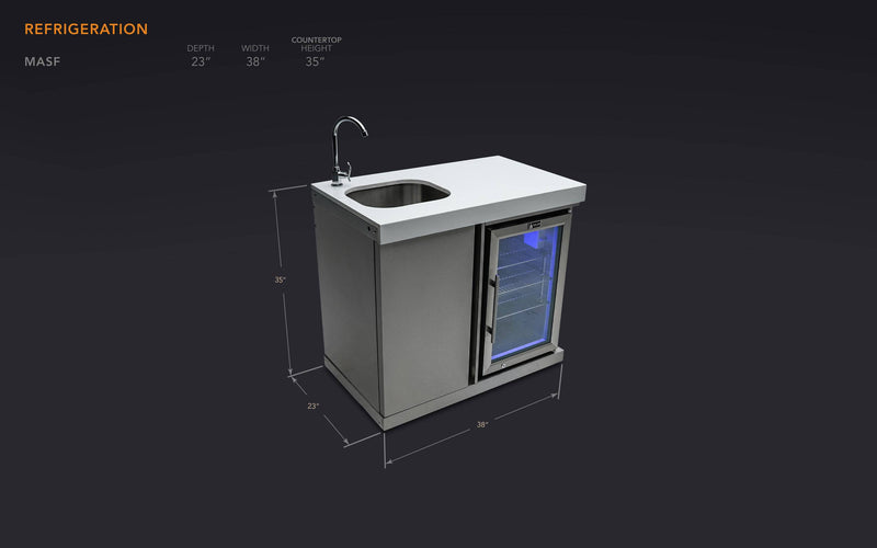 Mont Alpi Mont Alpi Stainless Steel Beverage Center MASF-SS Beverage Centers 27829404833