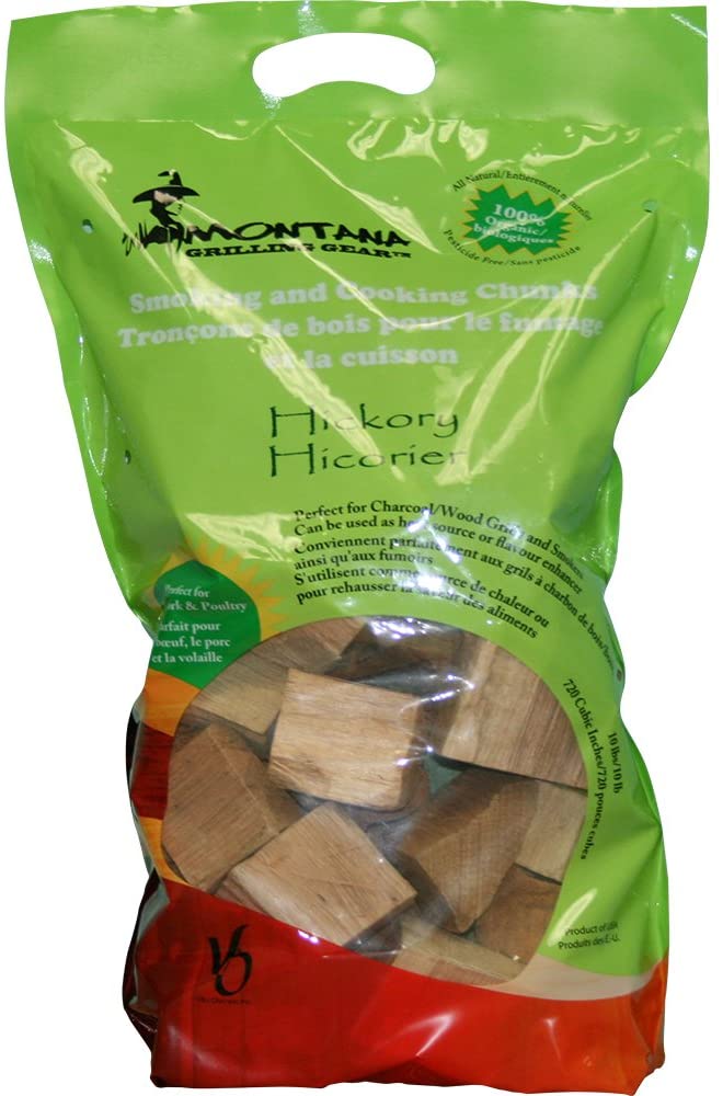 Montana Montana Hickory Wood Chunks 10 lb Bag WCH360-DEH Accessory Smoker Wood Chip & Chunk 835058005550