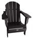 My Custom Sports Chairs Adult Resin Folding Chair Black MCSC-ADIR-BLACK Patio Furniture