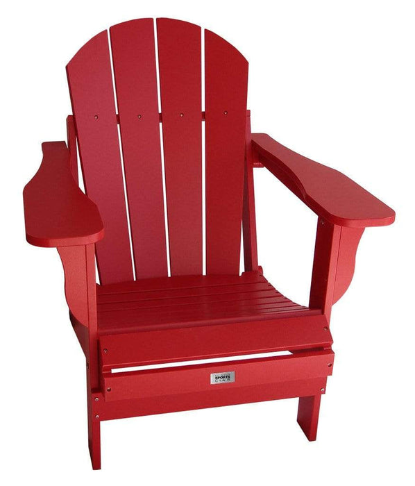 My Custom Sports Chairs Adult Resin Folding Chair Red MCSC-ADIR-RED Patio Furniture