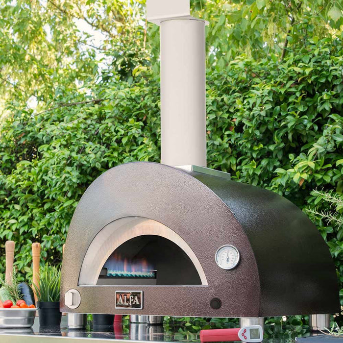 Alfa Moderno One Pizze Outdoor Countertop Gas Pizza Oven – Copper