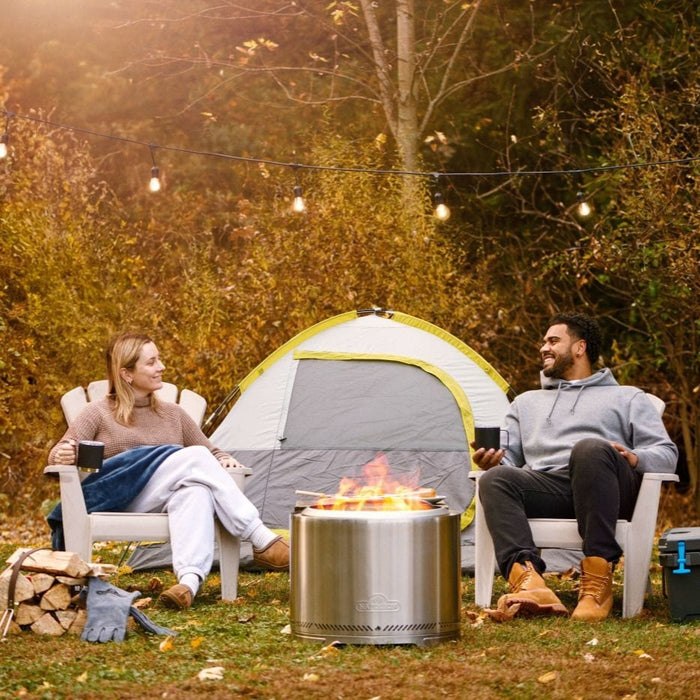 Napoleon Napoleon 22" Timberwolf Smokeless Fire Pit Stainless Steel / Wood NWFPLTI-SS Outdoor Fireplace 629169095773