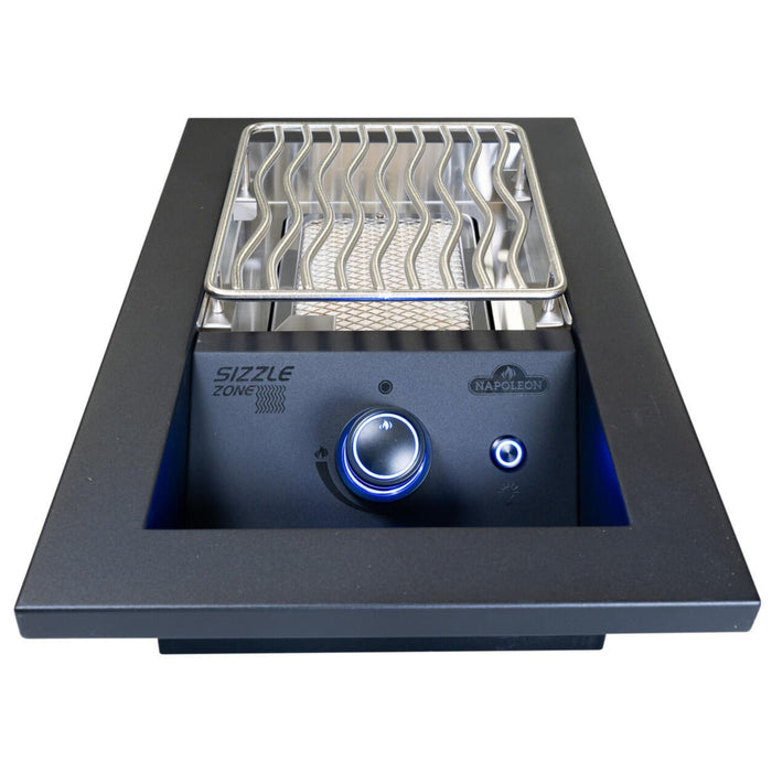 Napoleon Napoleon 700 Series 10" Built-in Single Infrared Drop-In Burner BIB10IR, Matte Black Natural Gas / Matte Black BIB10IRNMK Outdoor Kitchen Side Burner 629162154910