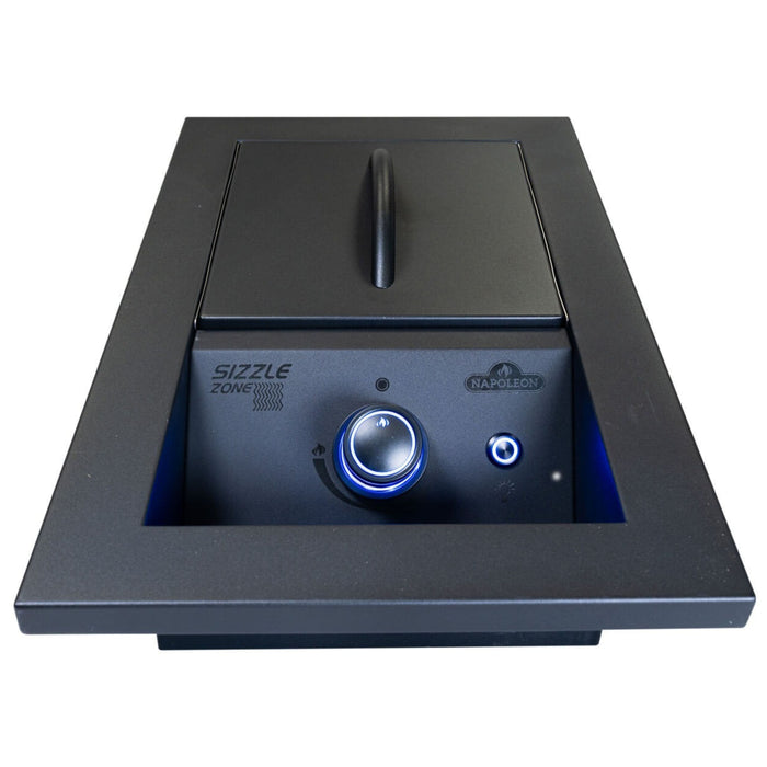 Napoleon Napoleon 700 Series 10" Built-in Single Infrared Drop-In Burner BIB10IR, Matte Black Natural Gas / Matte Black BIB10IRNMK Outdoor Kitchen Side Burner 629162154910