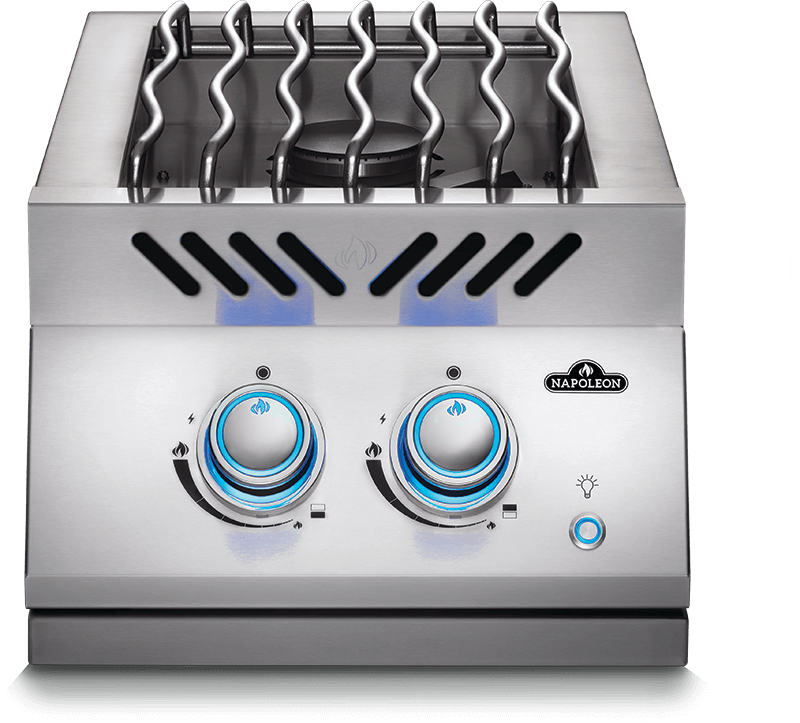 Napoleon Napoleon 700 Series 12" Built-In Inline Dual Range Burner BIB12RT Propane BIB12RTPSS Outdoor Kitchen Side Burner 629162138286