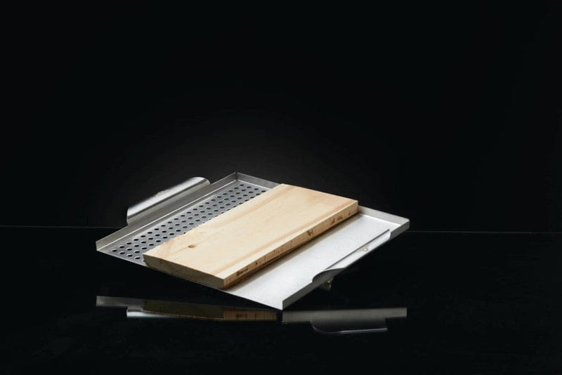 Napoleon Napoleon 70026 Stainless Steel Multi-Functional Topper with Cedar Plank 70026 Accessory Grill Basket & Topper 629162700261