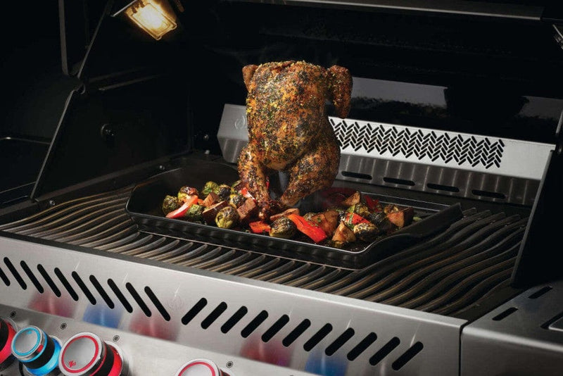 Napoleon Napoleon 70150 Roasting Pan and Beer can Chicken Roaster Set 70150 Accessory Grill Basket & Topper 629162701503