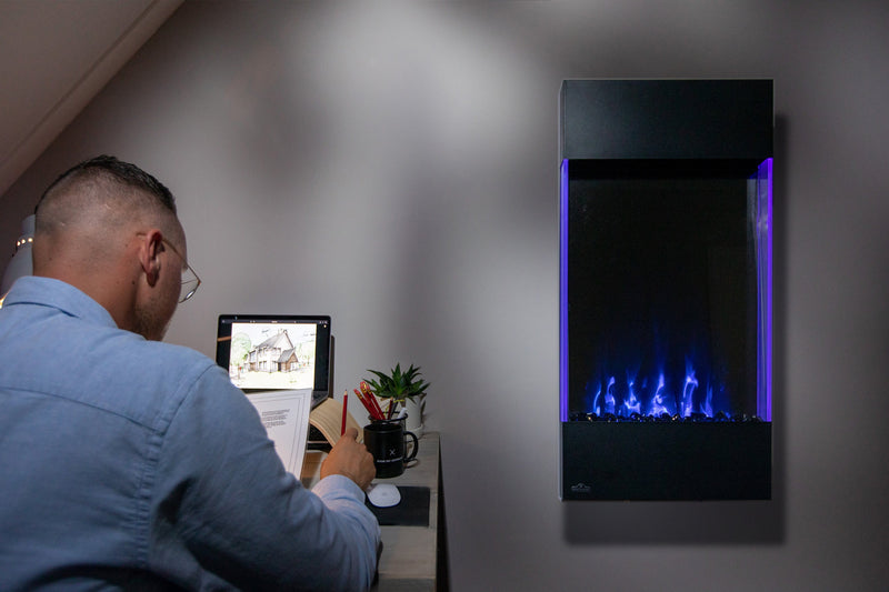Napoleon Napoleon Allure Vertical 32" Wall Mount Electric Fireplace NEFVC32H Electric NEFVC32H Wall Mount Electric Fireplace 629169069019