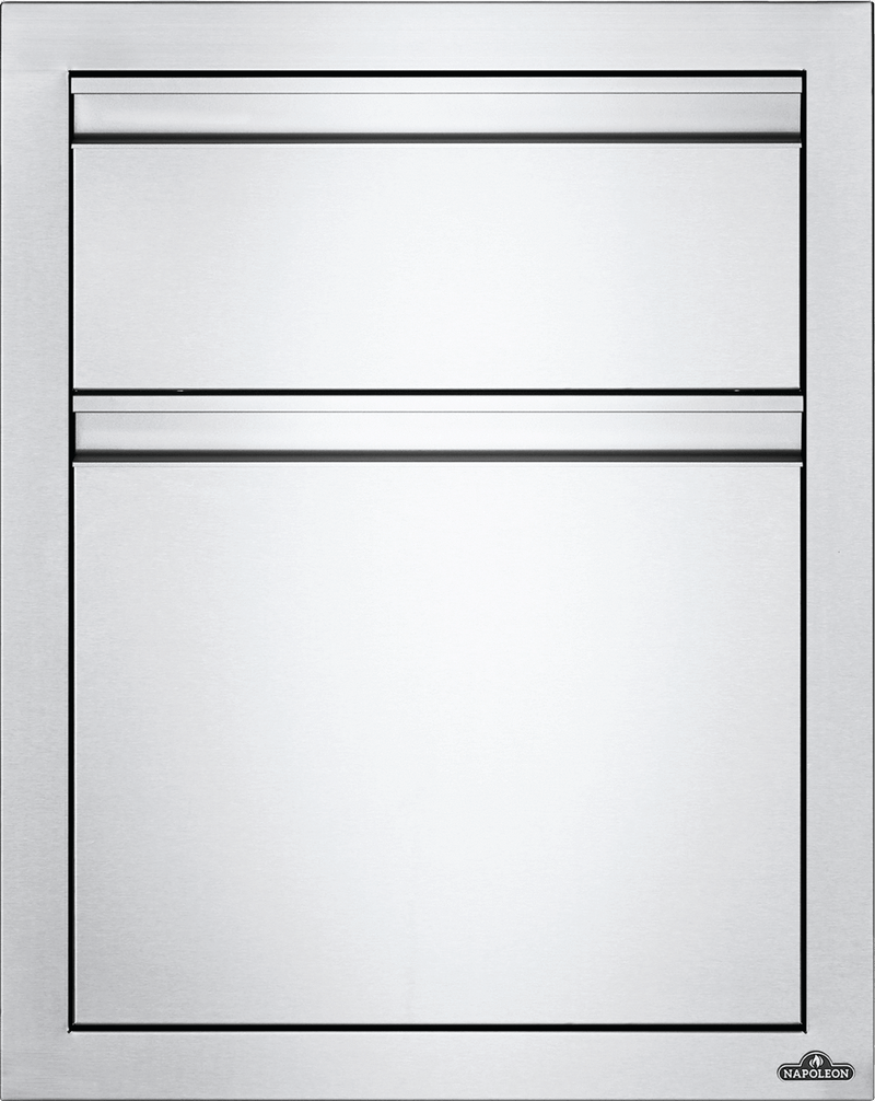 Napoleon Napoleon Built-In 18" X 24" Double Drawer: Large And Standard BI-1824-2DR BI-1824-2DR Outdoor Kitchen Door, Drawer & Cabinet 629162131652