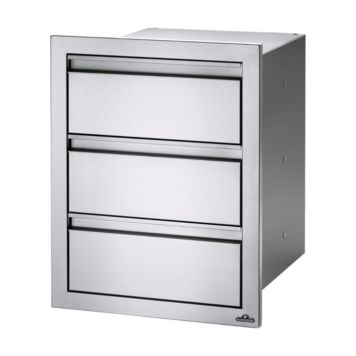 Napoleon Napoleon Built-In 18" X 24" Triple Drawer BI-1824-3DR BI-1824-3DR Outdoor Kitchen Drawers 629162131621