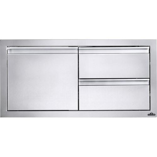 Napoleon Napoleon Built-In 36" X 16" Single Door and Double Drawer Cabinet BI-3616-1D2DR BI-3616-1D2DR Outdoor Kitchen Door, Drawer & Cabinet 629162137944