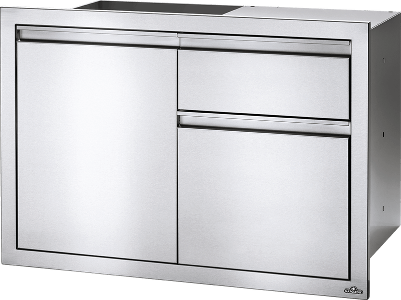 Napoleon Napoleon Built-In 36" X 24" Single Door & Standard Drawer BI-3624-1D2DR BI-3624-1D2DR Outdoor Kitchen Door, Drawer & Cabinet 629162131676