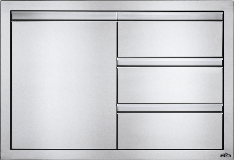 Napoleon Napoleon Built-In 36" X 24" Single Door & Triple Drawer Combo BI-3624-1D3DR BI-3624-1D3DR Outdoor Kitchen Door, Drawer & Cabinet 629162131584