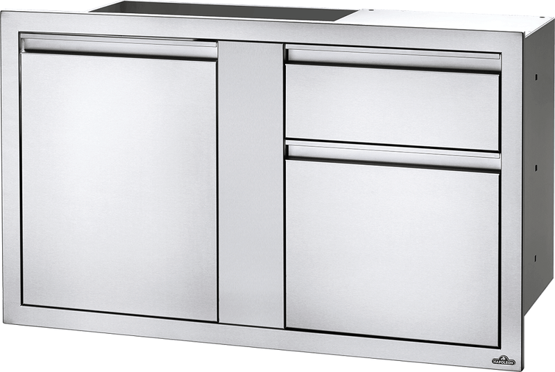 Napoleon Napoleon Built-In 42"X 24" Large Door & Waste Bin Drawer & Paper Towel Holder BI-4224-1D1W BI-4224-1D1W Outdoor Kitchen Door, Drawer & Cabinet 629162131683