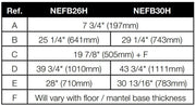 Napoleon Napoleon CINEVIEW 30" Built-in Electric Fireplace NEFB30H Canada Electric NEFB30H Built-In Electric Fireplace 629169080779