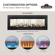 Napoleon Napoleon CLEARion Elite 50 See Through Built-In Electric Fireplace Electric NEFBD50HE Built-In Electric Fireplace 629169074570